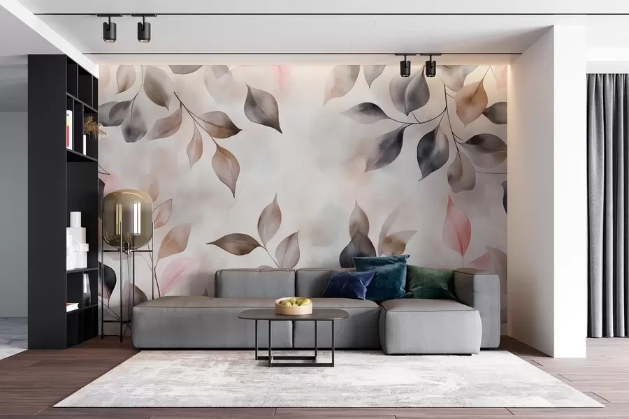 Fototapety Jemné akvarelové lístie w02069v1