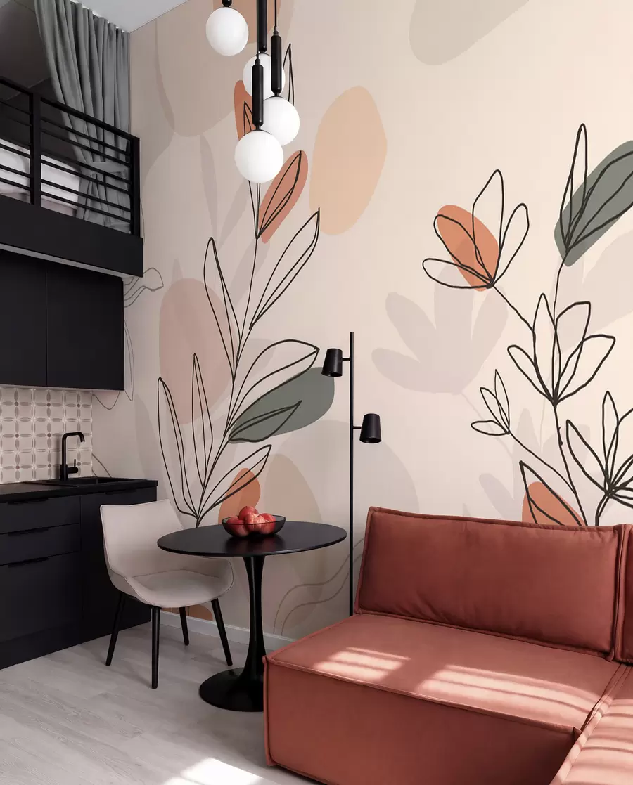 Fototapety Kvety boho štýl w02103
