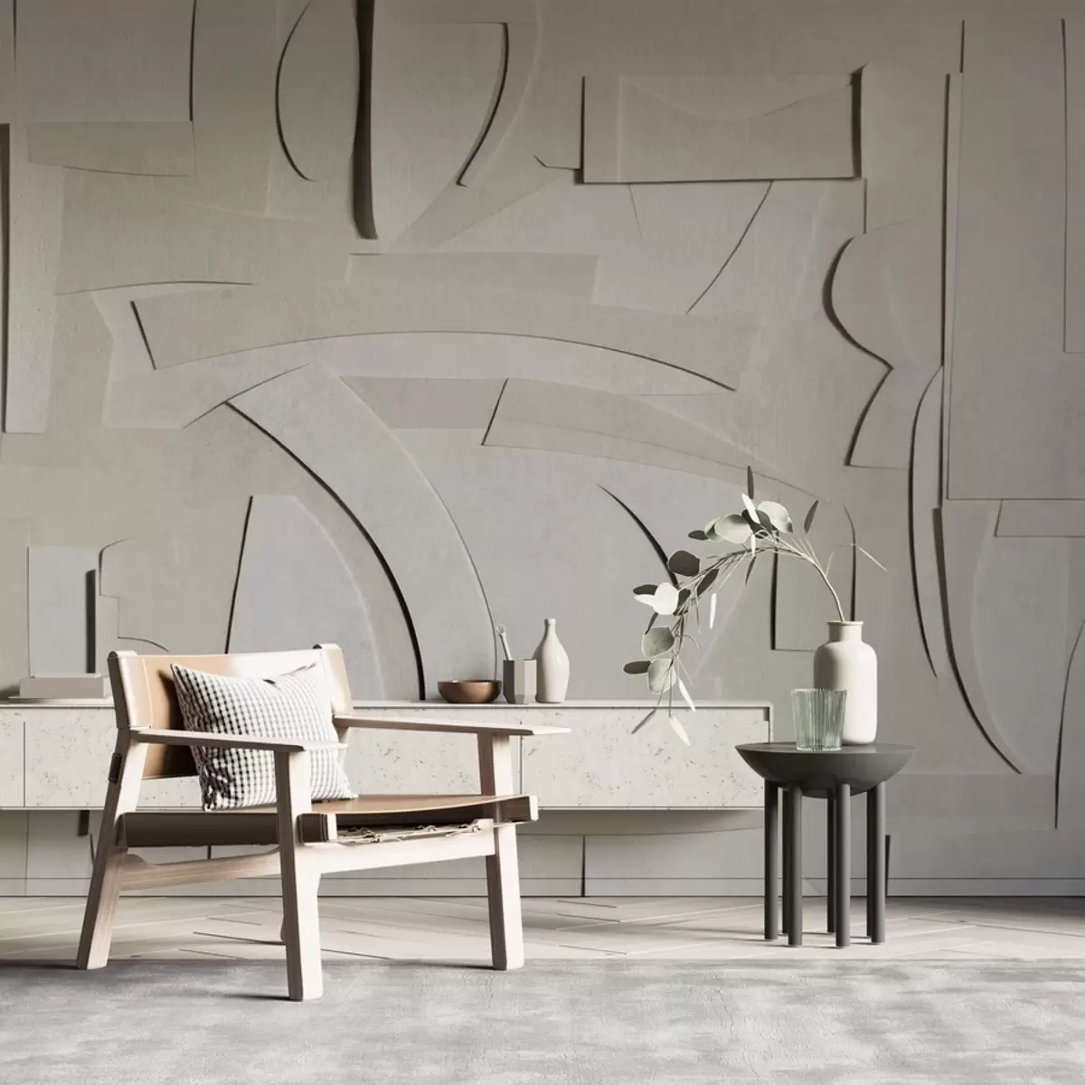 Fototapety Reliéfna betónová stena w02110