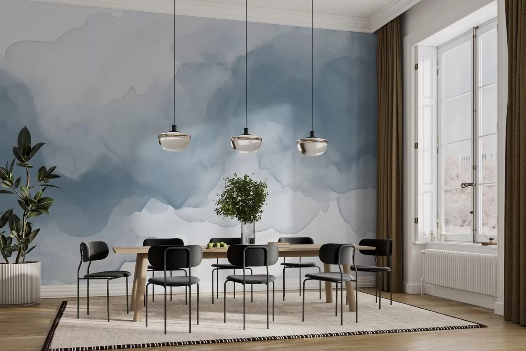 Fototapety Abstraktné riedenie farby w02114v2