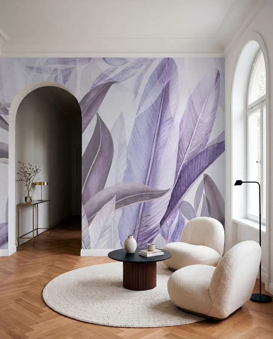 Fototapety Elegantné listy v jemných odtieňoch u94302v2