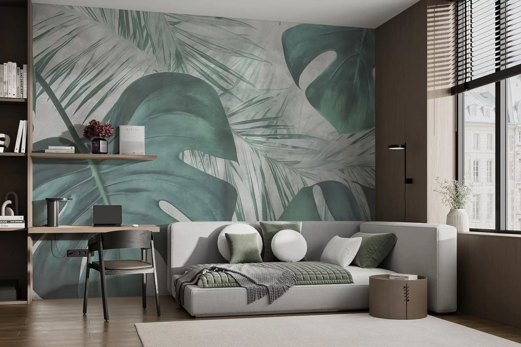 Fototapety Tropické listy w01888