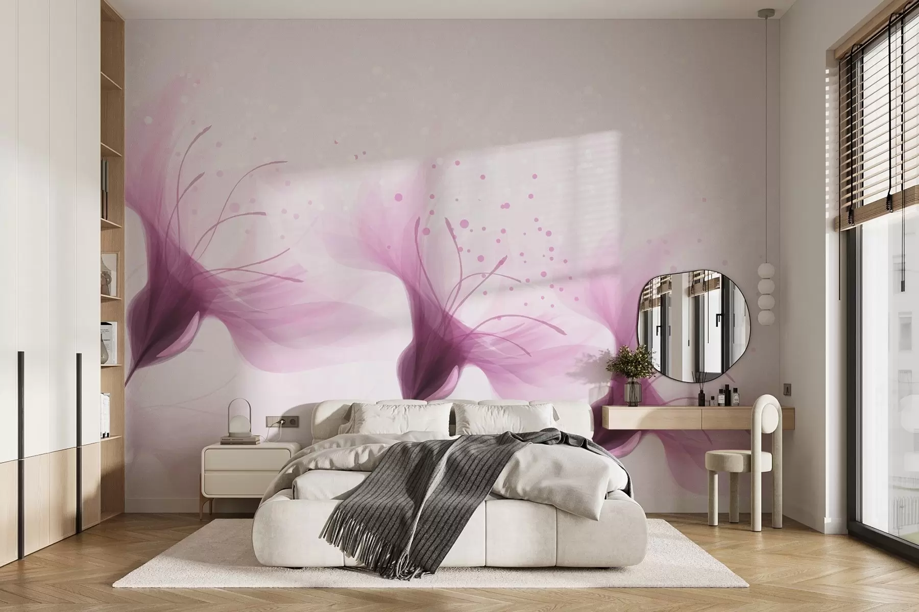 Fototapety Veľké ružové kvety w02279