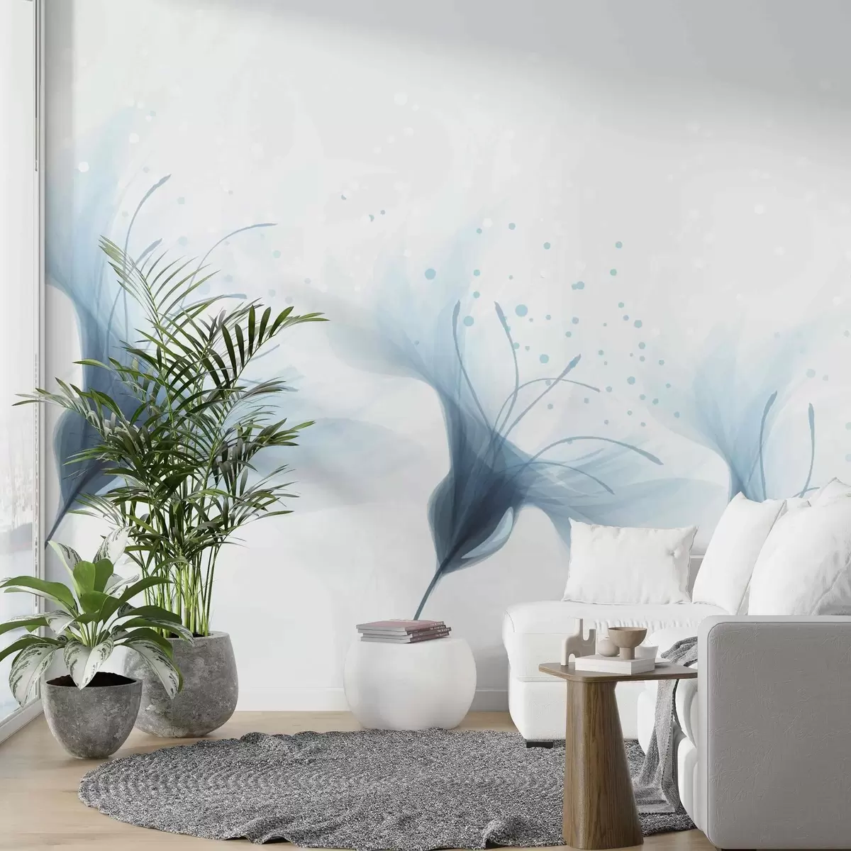 Fototapety Veľké modré kvety w02279v2