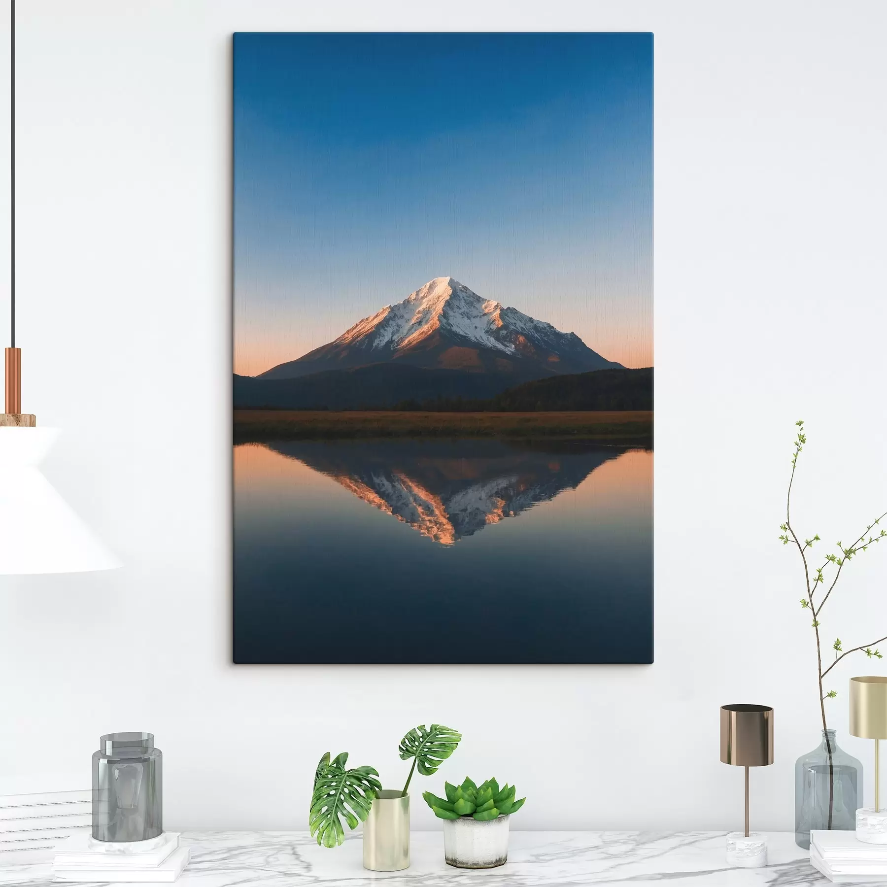 Obraz Spiaca zasnežená sopka s41574