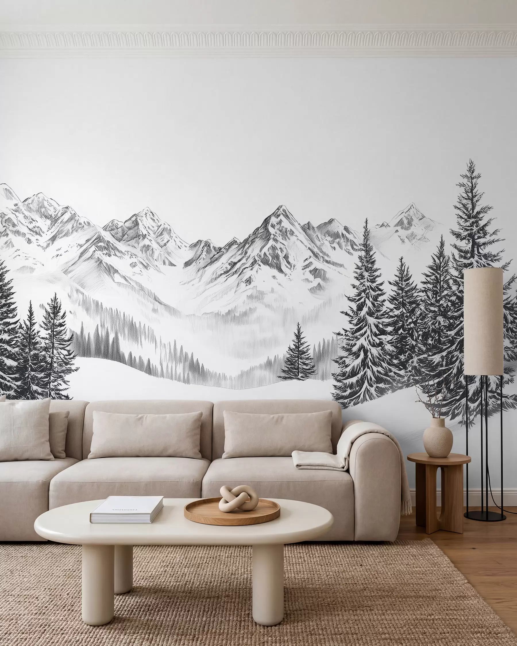 Fototapety Skica alpskej zimy w02352