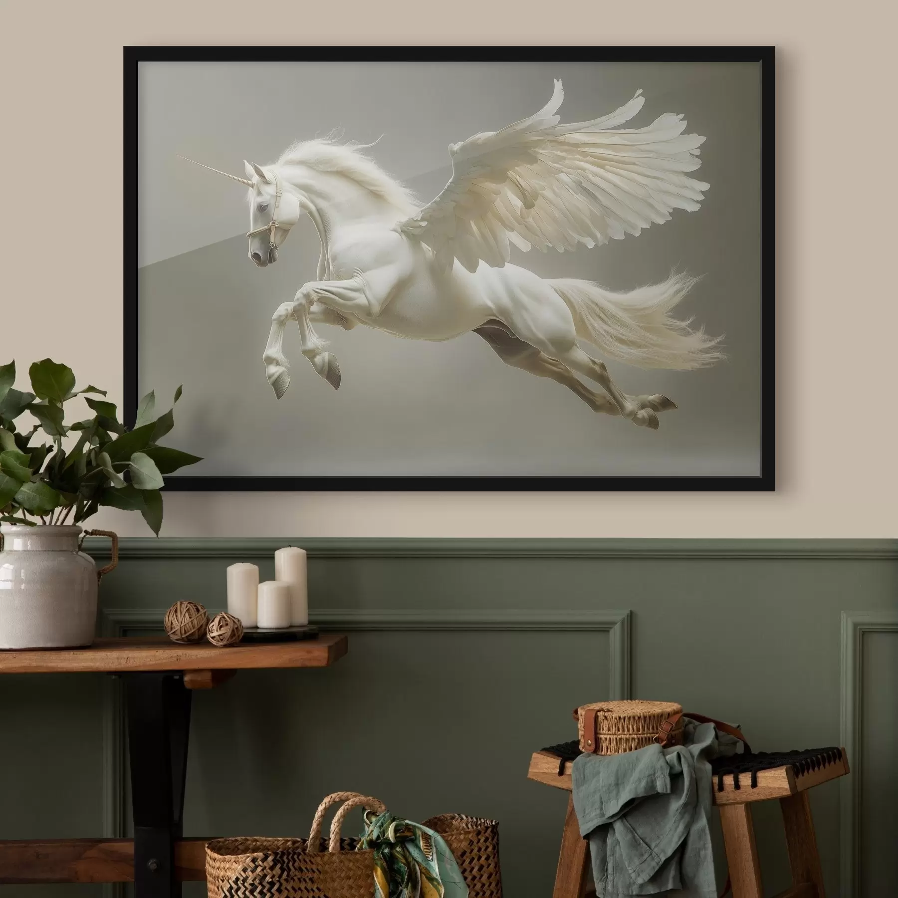 Fototapety Skákajúci Pegas, okrídlený kôň f41875