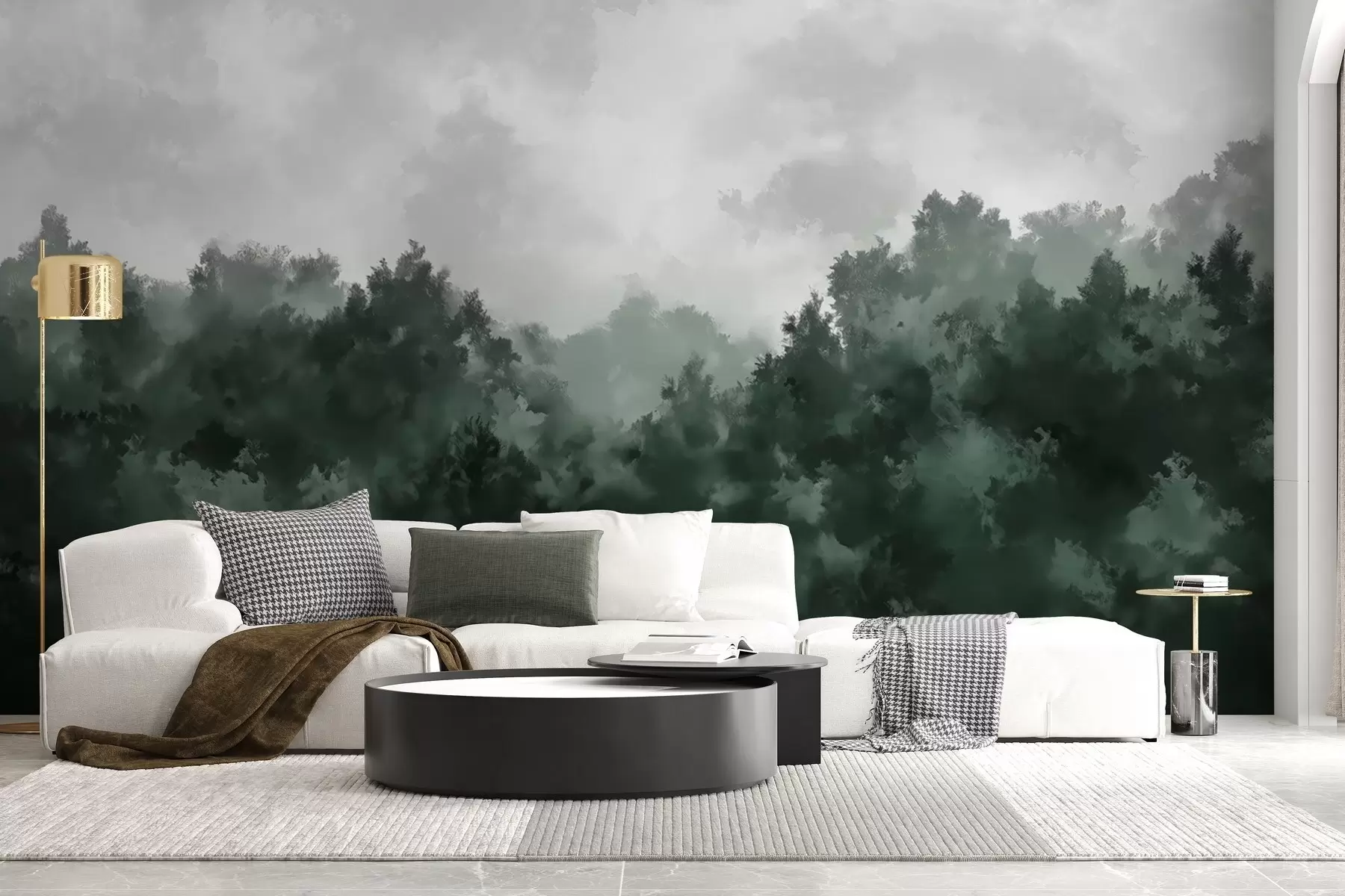 Fototapety Abstraktný les v štýle olejomaľby w02410