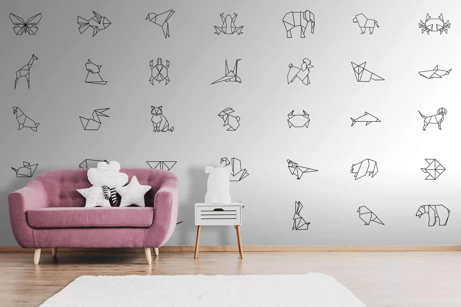 Fototapety Origami zvieratá w02373