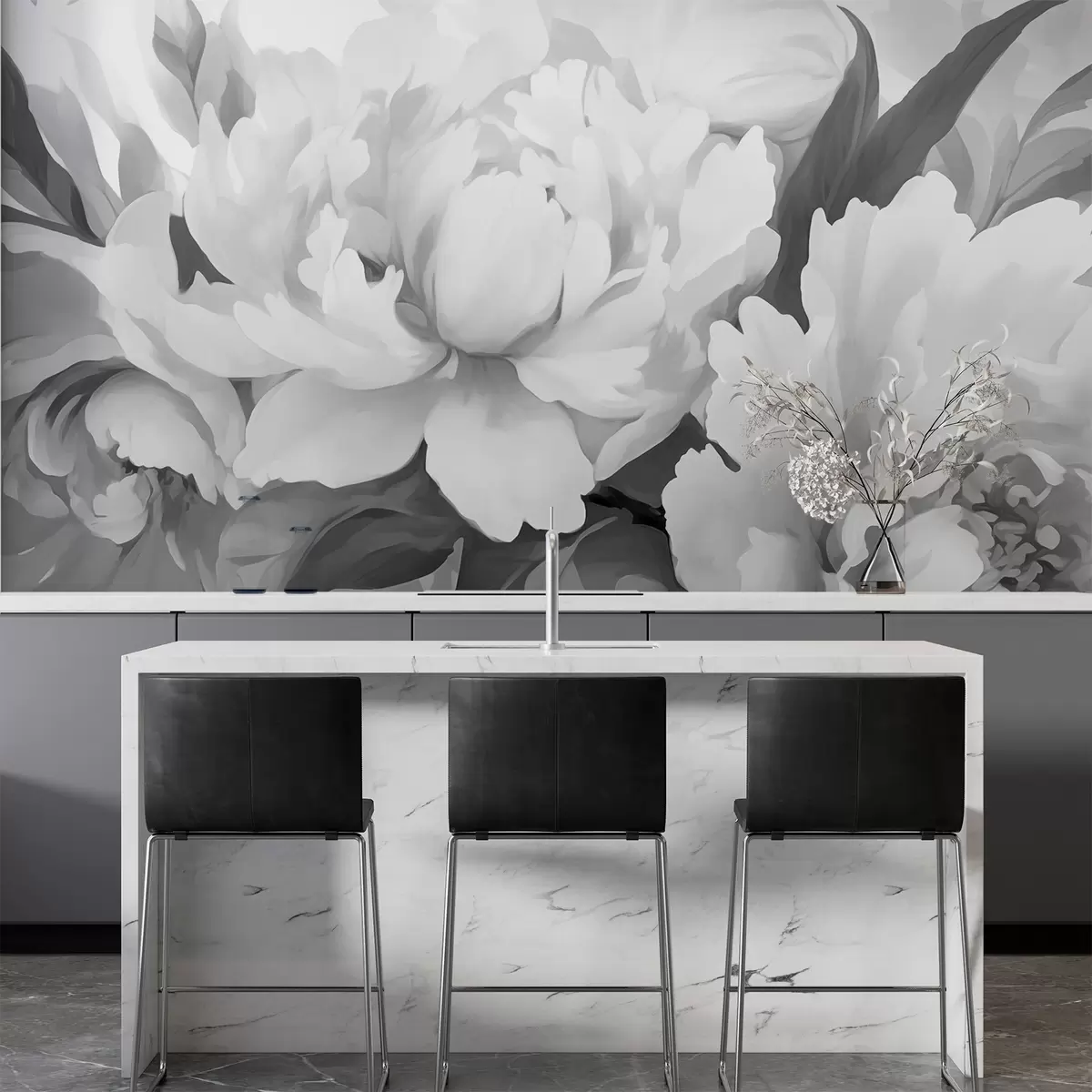 Fototapety Pivonky v jednofarebnom prevedení w02416 - Uwalls.sk Fototapety Pivonky v jednofarebnom prevedení w02416