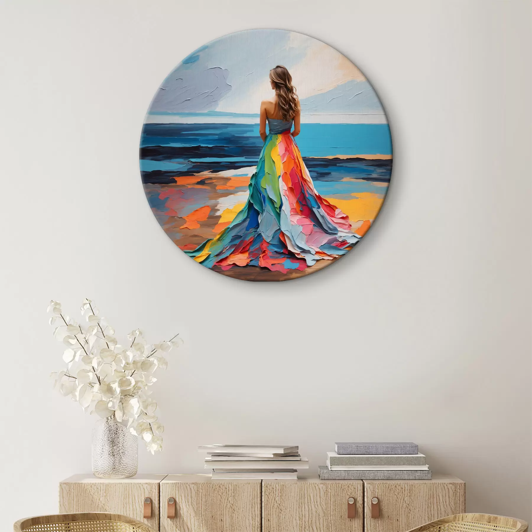 Obraz Žena na brehu mora r38171