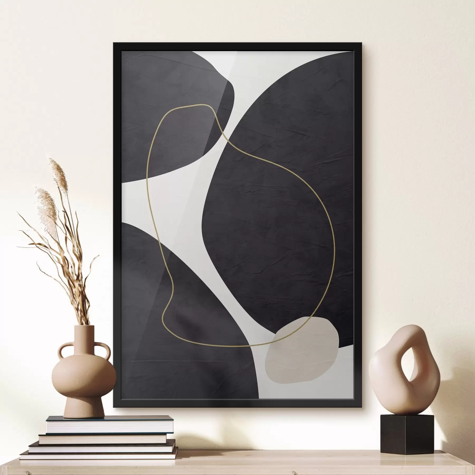 Obraz Elegantné víry v jednofarebnej harmónii f36036