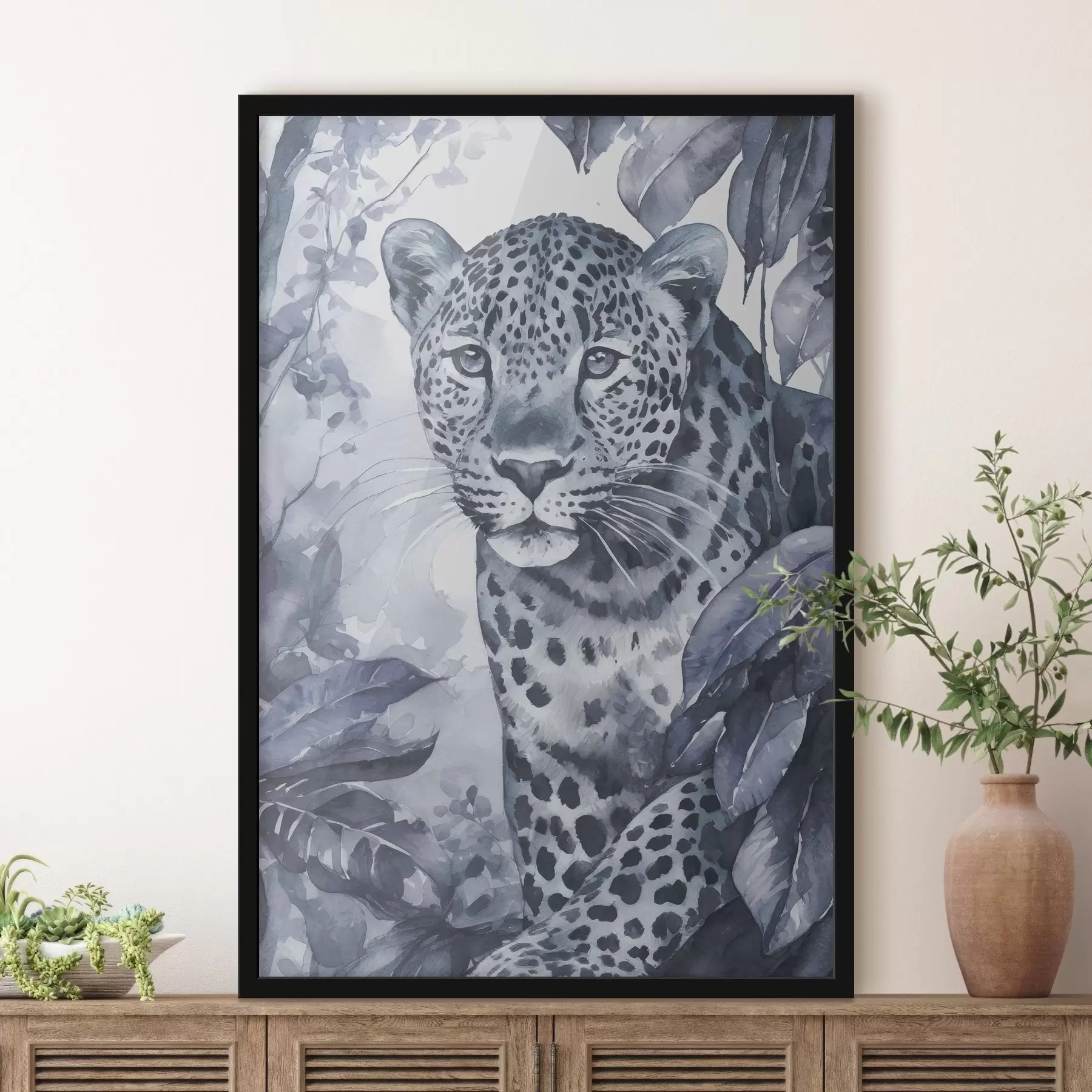 Fototapety Akvarel leoparda f37340v1