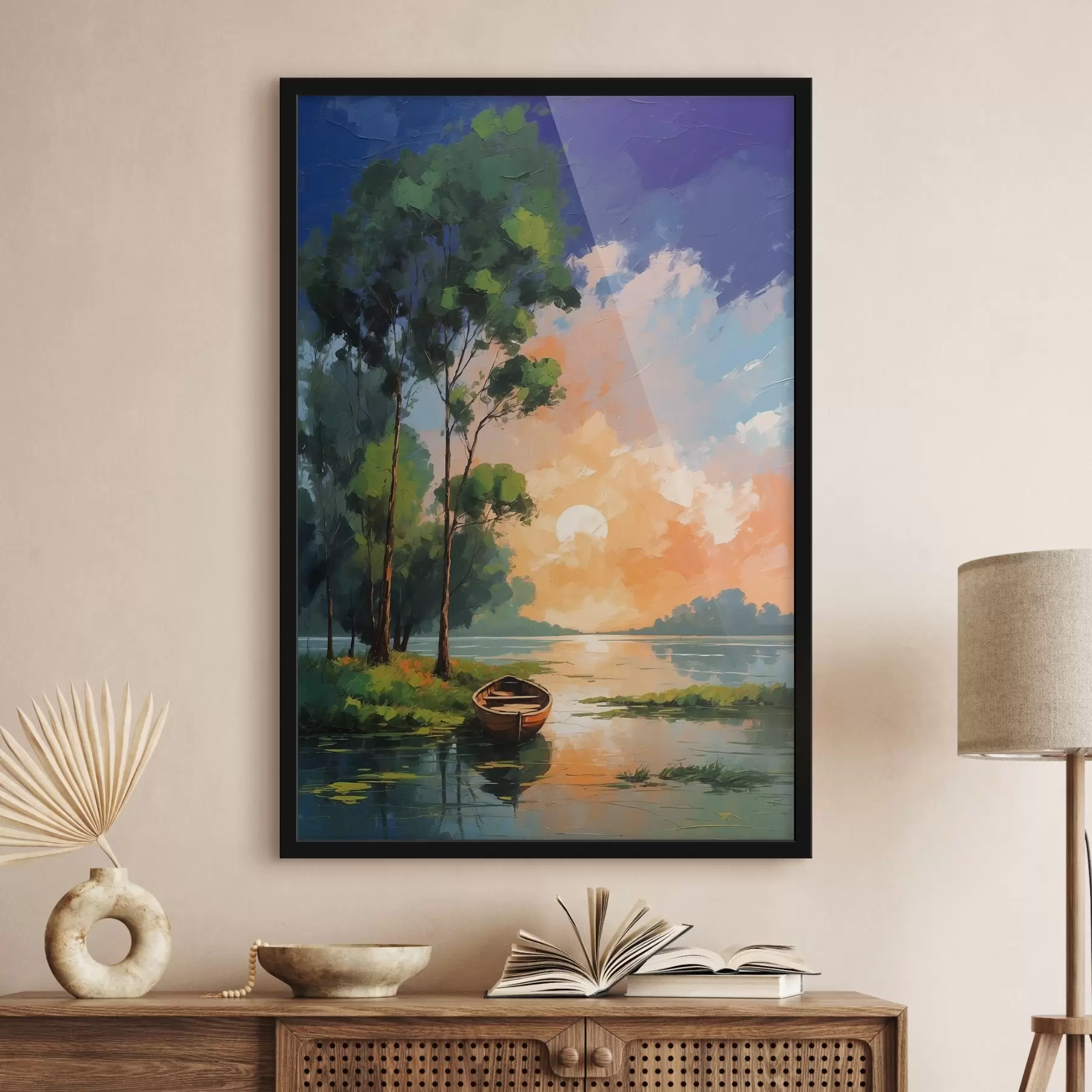 Fototapety Obraz lode na jazere f37801