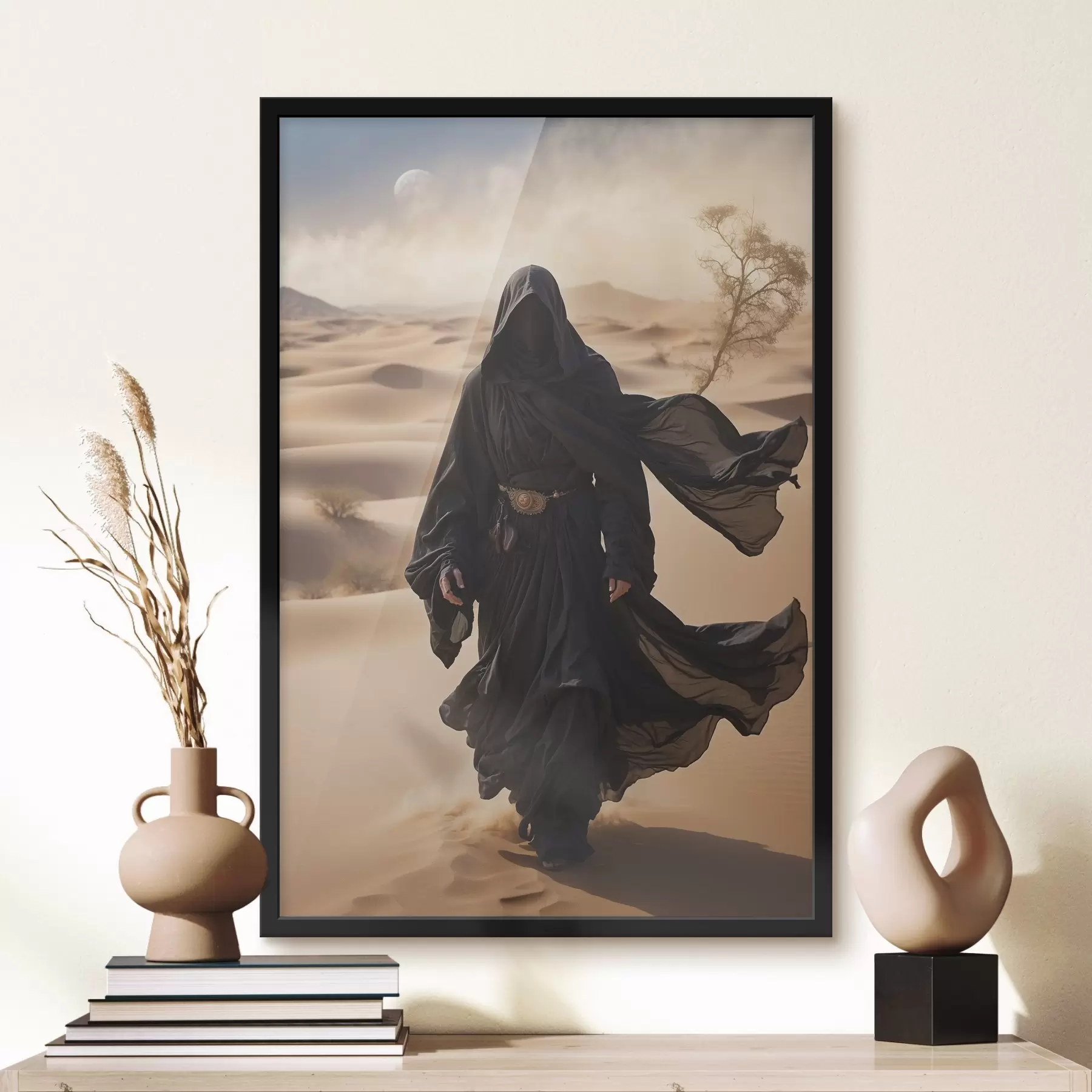 Fototapety Záhadný pútnik na púštnych pieskoch f38586