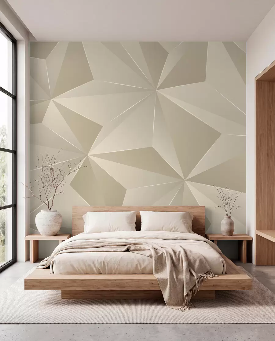 Fototapety Béžový geometrický reliéf u42449