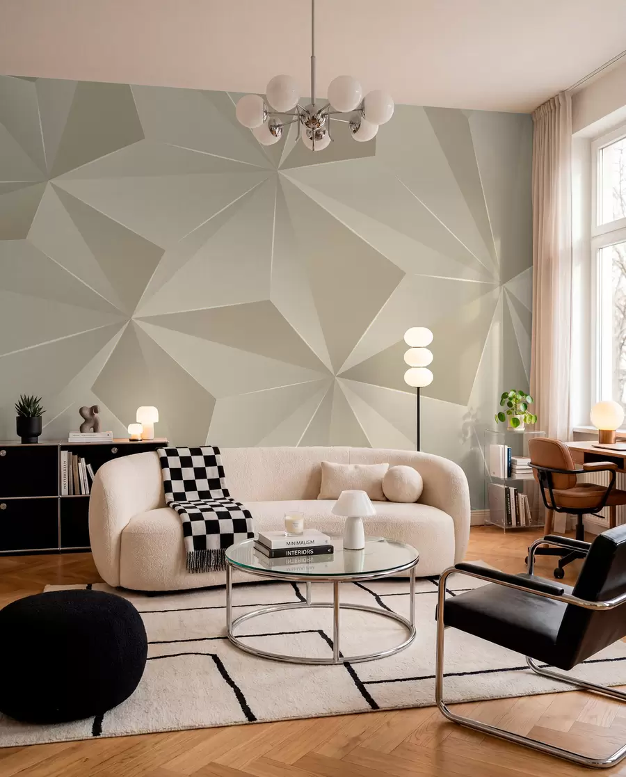 Fototapety Béžový geometrický reliéf u42449
