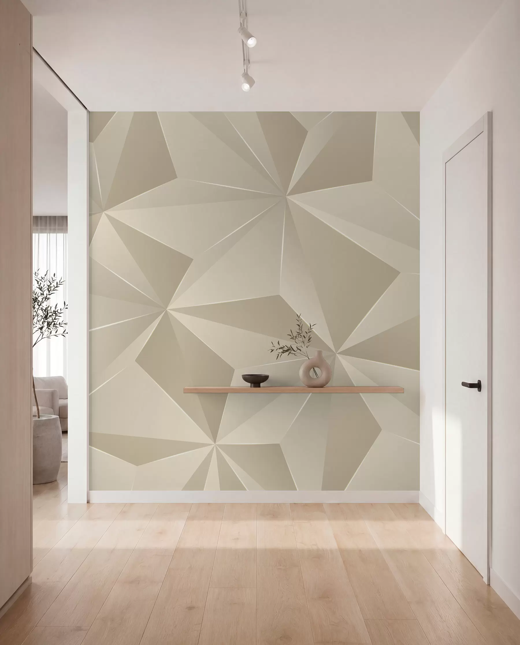 Fototapety Béžový geometrický reliéf u42449