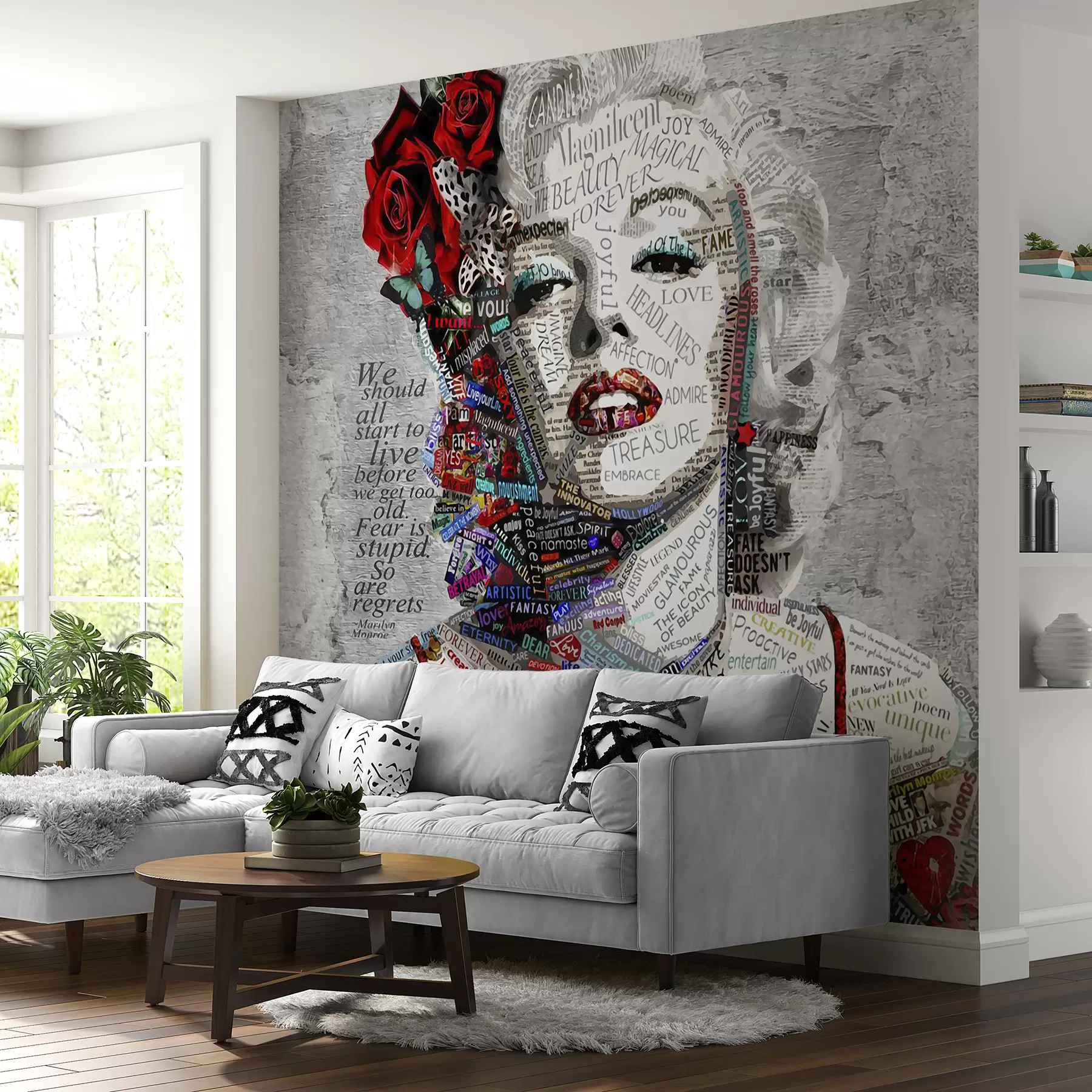 Fototapety Abstraktný portrét Marilyn Monroe u45698