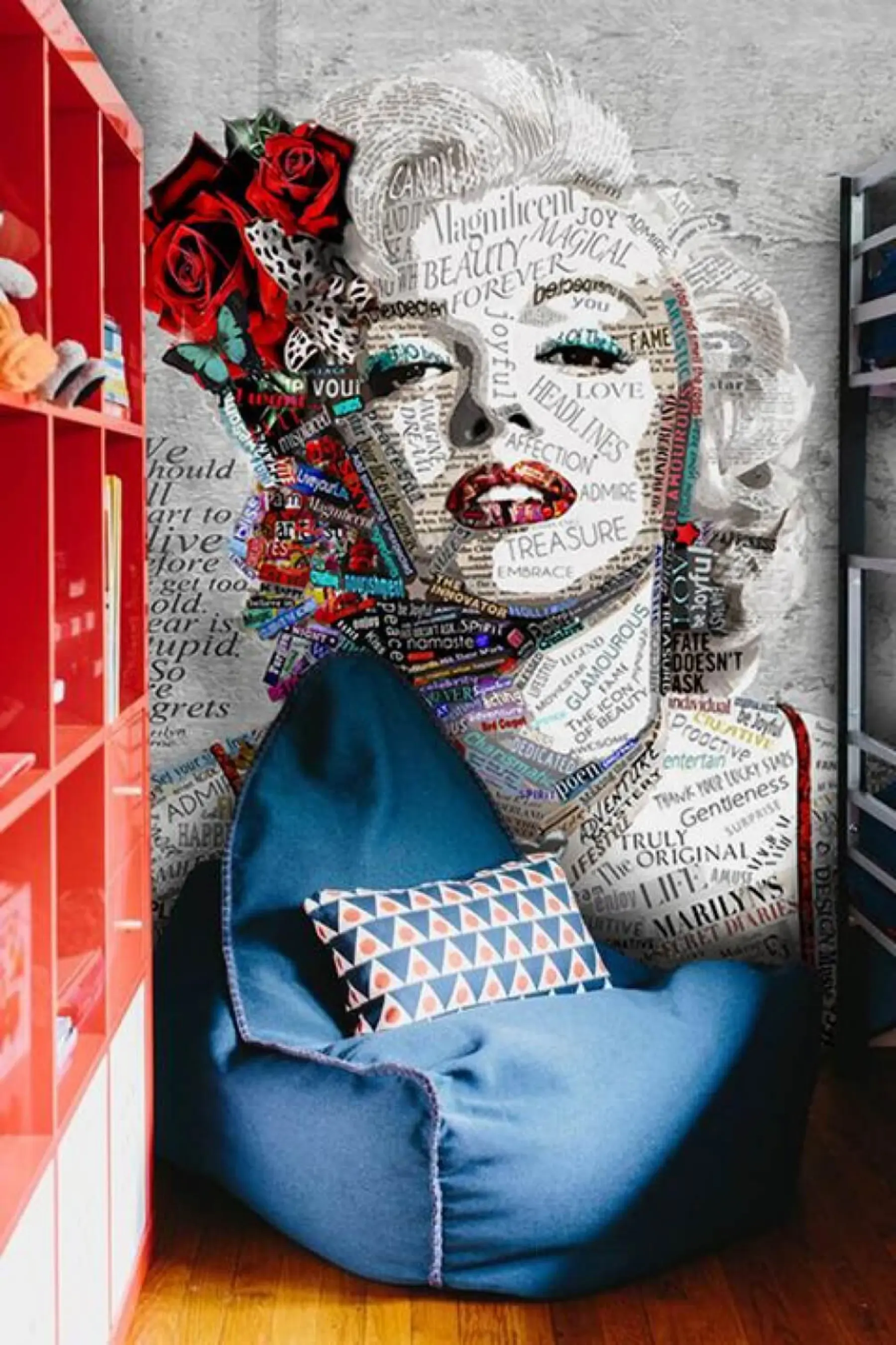 Fototapety Abstraktný portrét Marilyn Monroe u45698