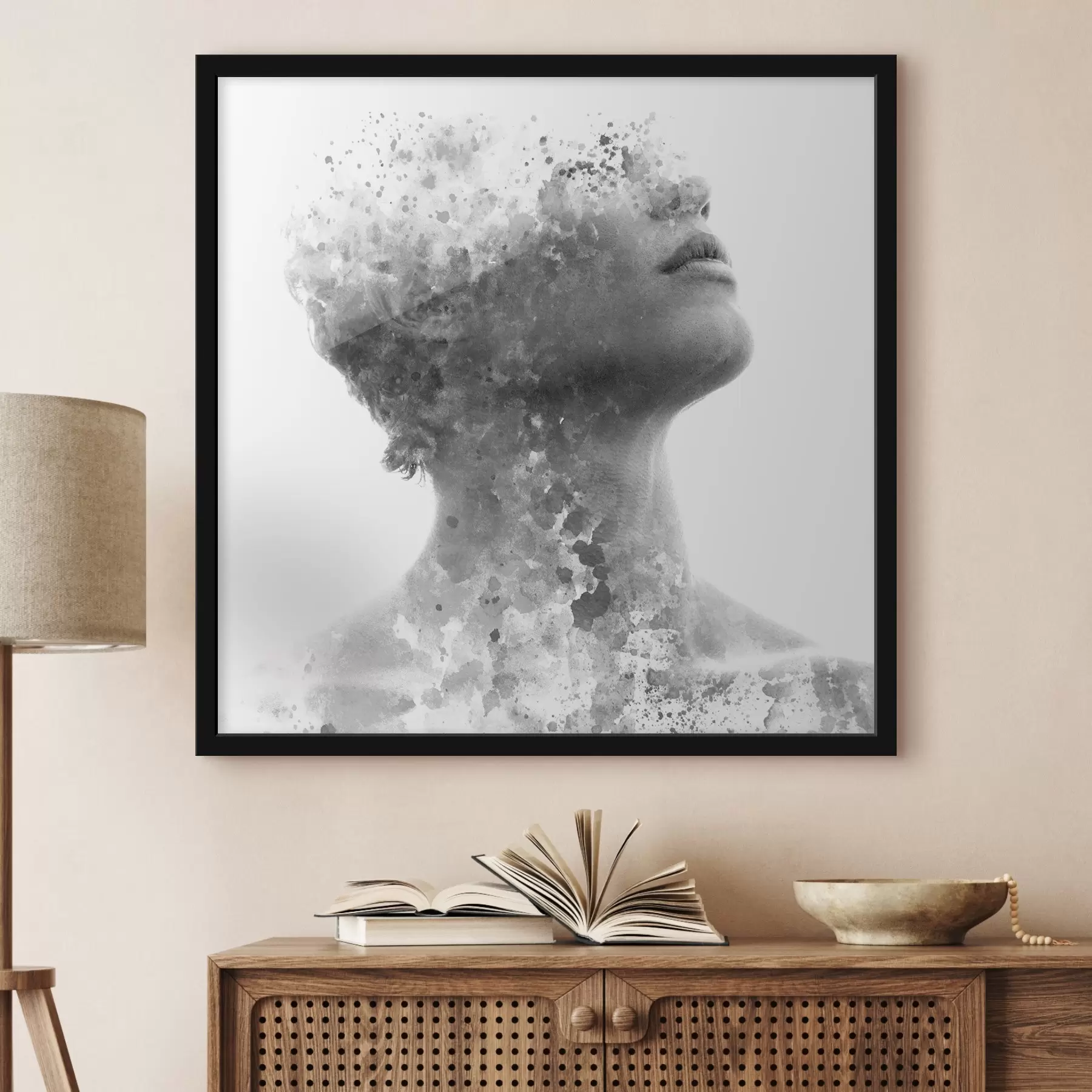 Fototapety Vlasy, voda a hlava f33625