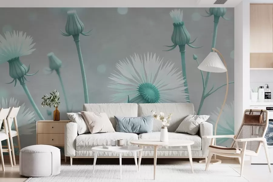 Fototapety Maľované vzdušné púpavy w02614v1