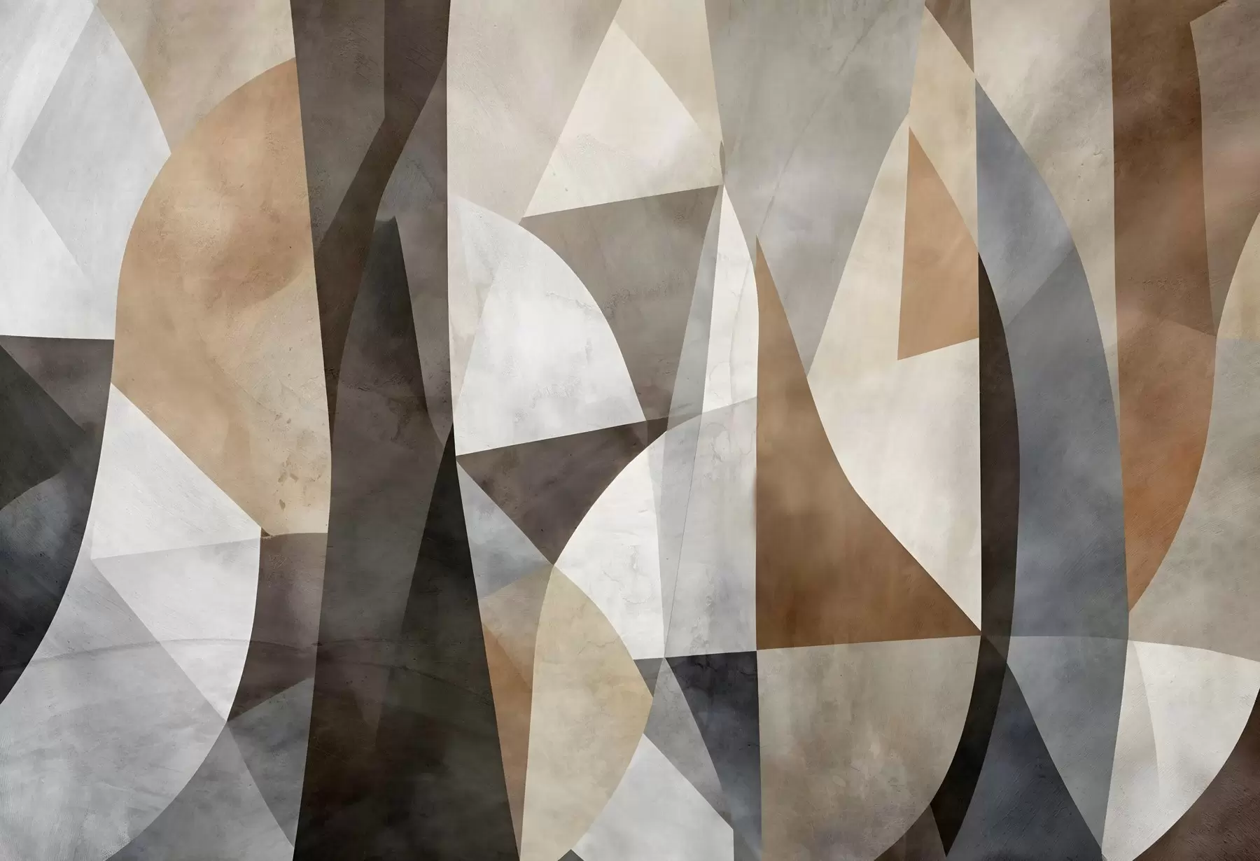 Fototapety Abstraktné moderné umenie texturálne geometrické tvary v odtieňoch hnedej, sivej a béžovej w08530