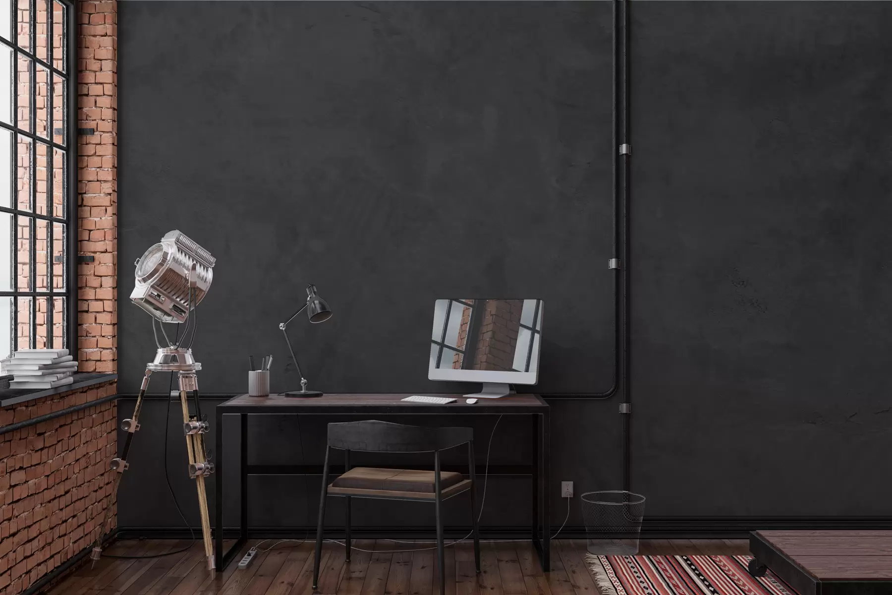 Fototapety Tmavé pozadie s efektom betónovej steny w02553