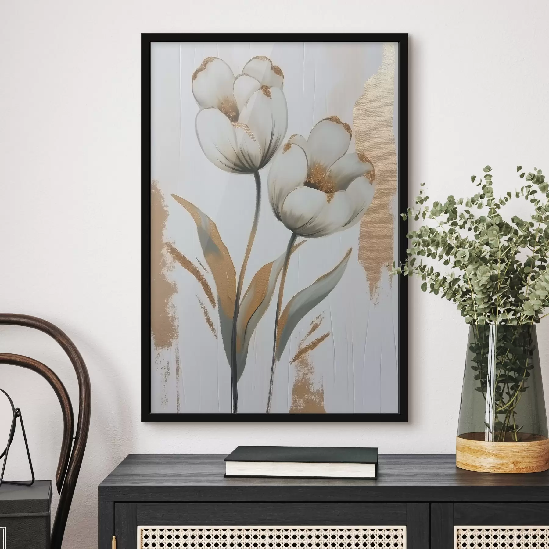 Fototapety Tulipány na jemnom pastelovom pozadí f42163