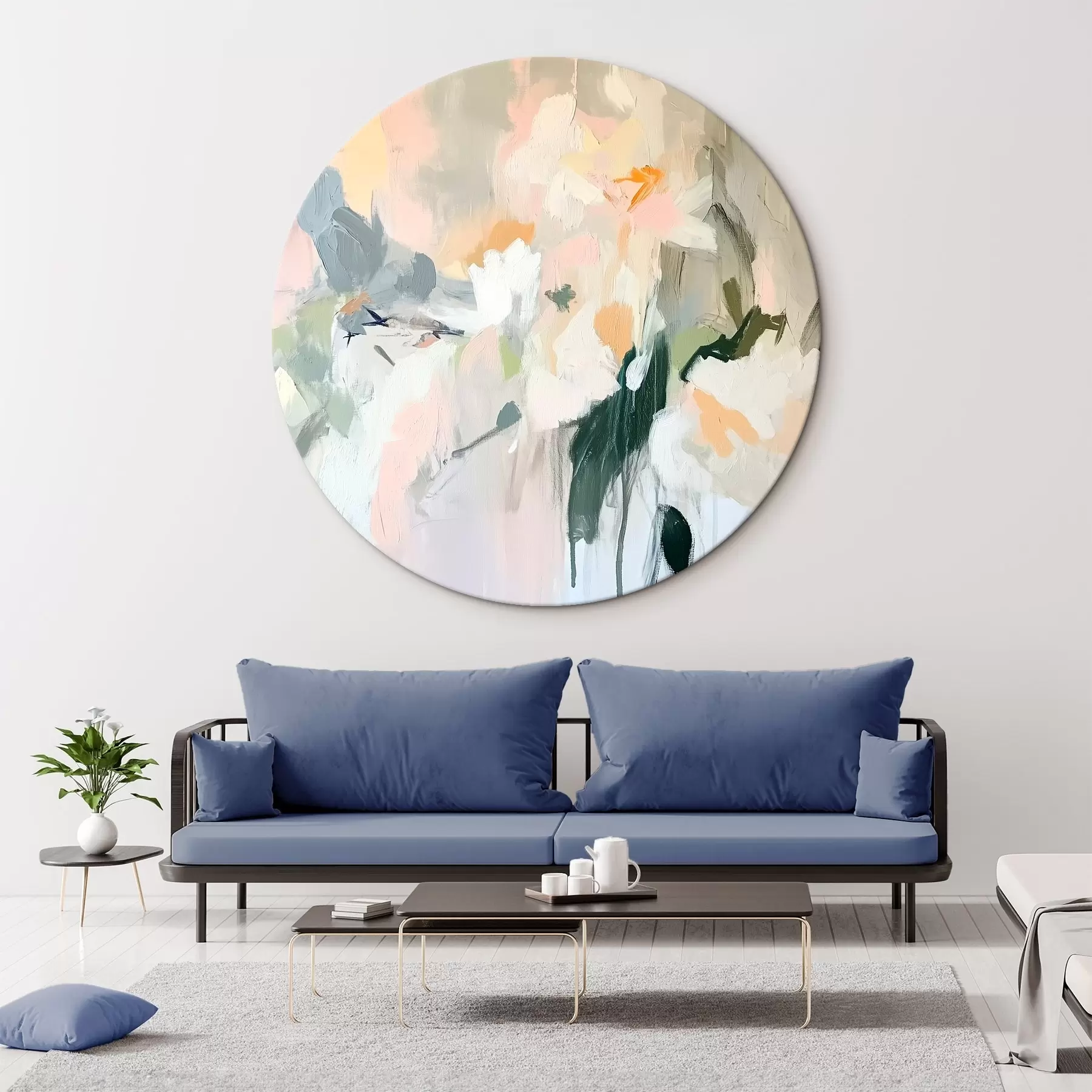 Obraz Abstraktná kresba, akryl, jemné prírodné farby r42204