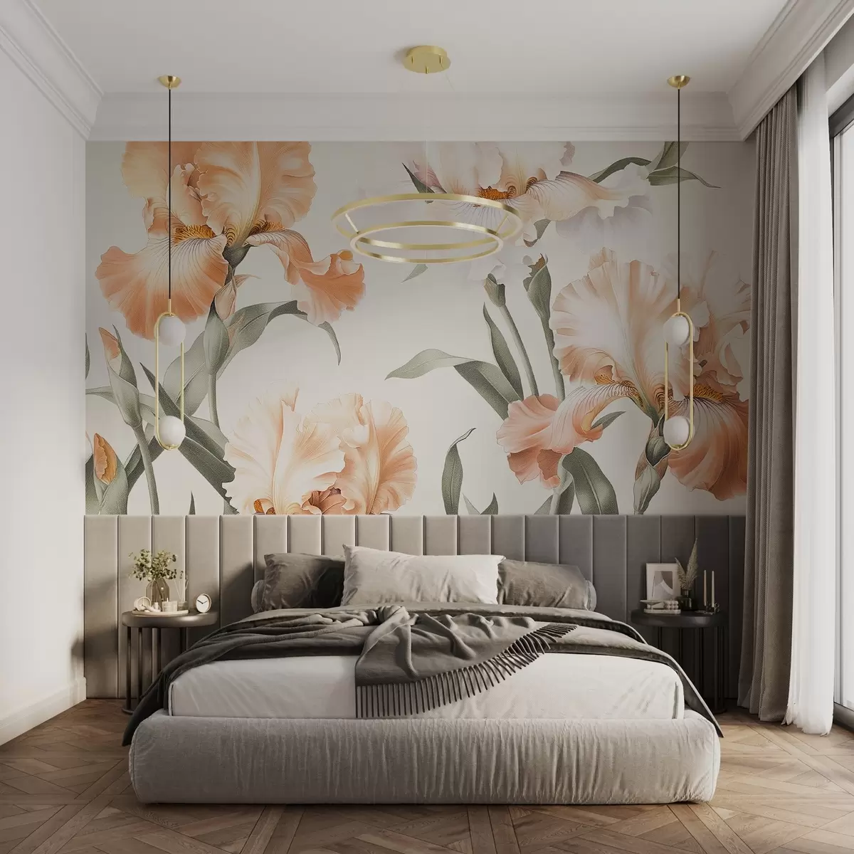 Fototapety Kosatce v pastelových farbách w08568