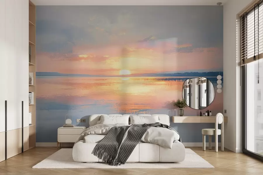 Fototapety Západ slnka nad horizontom mora w08570