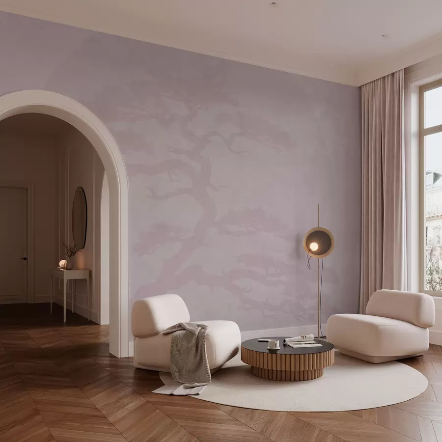 Fototapety Japonský strom bonsaj a geometrické grunge pozadie w08554v2