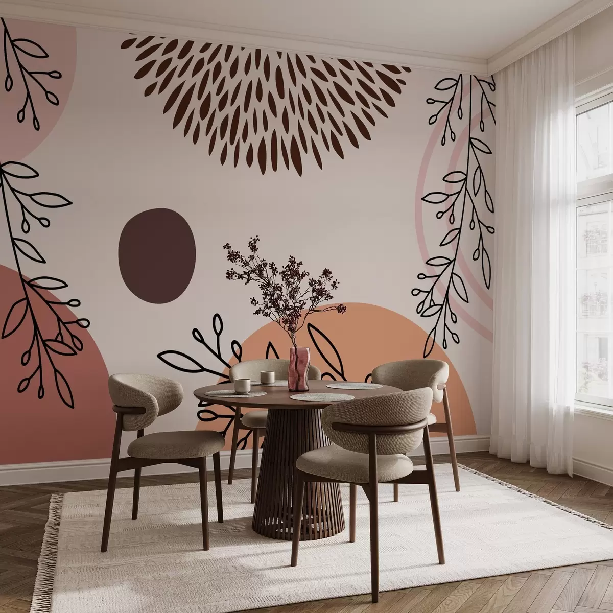 Fototapety abstraktná kompozícia postáv a vetvičiek w02662 - Uwalls.sk Fototapety abstraktná kompozícia postáv a vetvičiek w02662