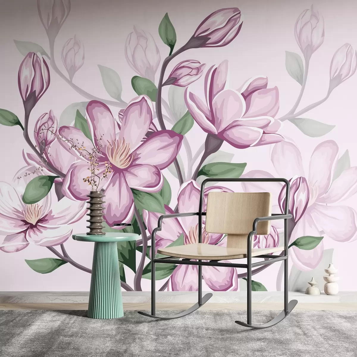 Fototapety veľké ružové kvety w02663