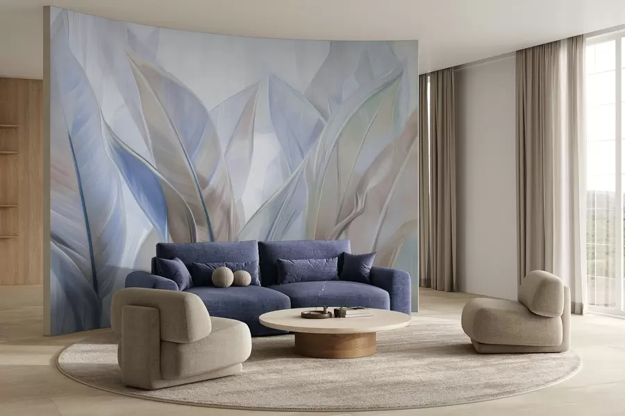 Fototapety Štylizované pestrofarebné listy w02624v1