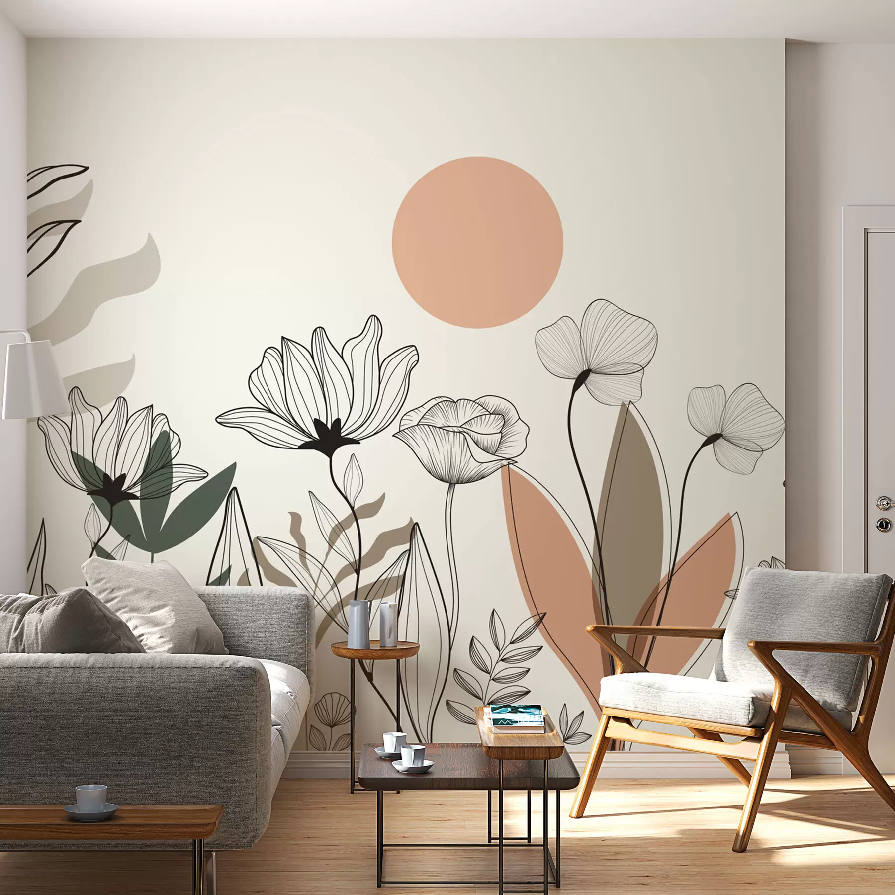 Fototapety Kvety v štýle boho w02753
