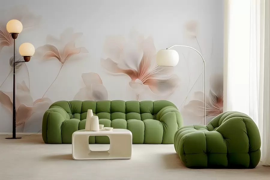 Fototapety Elegantné kvety v pastelových farbách w02759