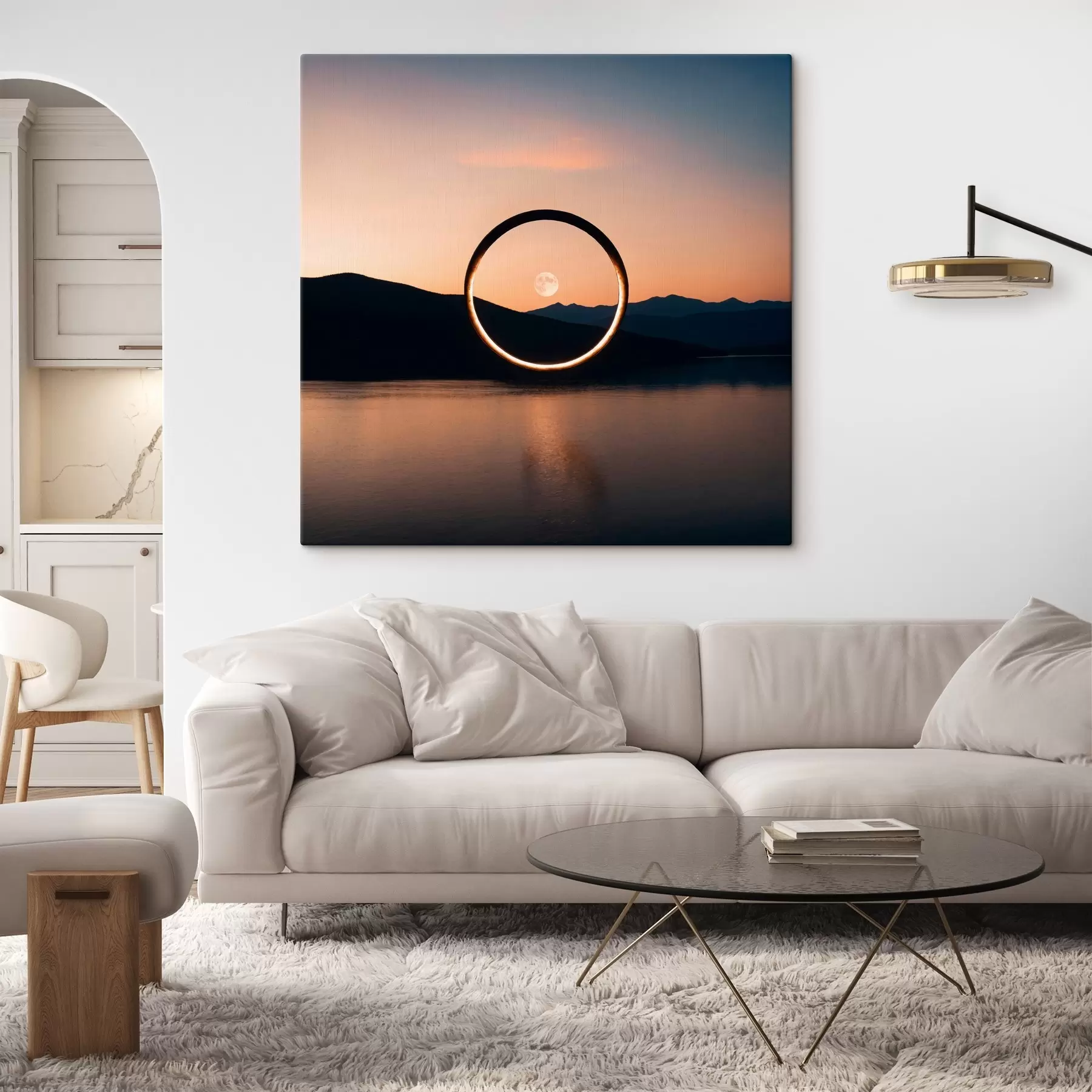 Obraz Fotografia Mesiaca cez prstenec s42550