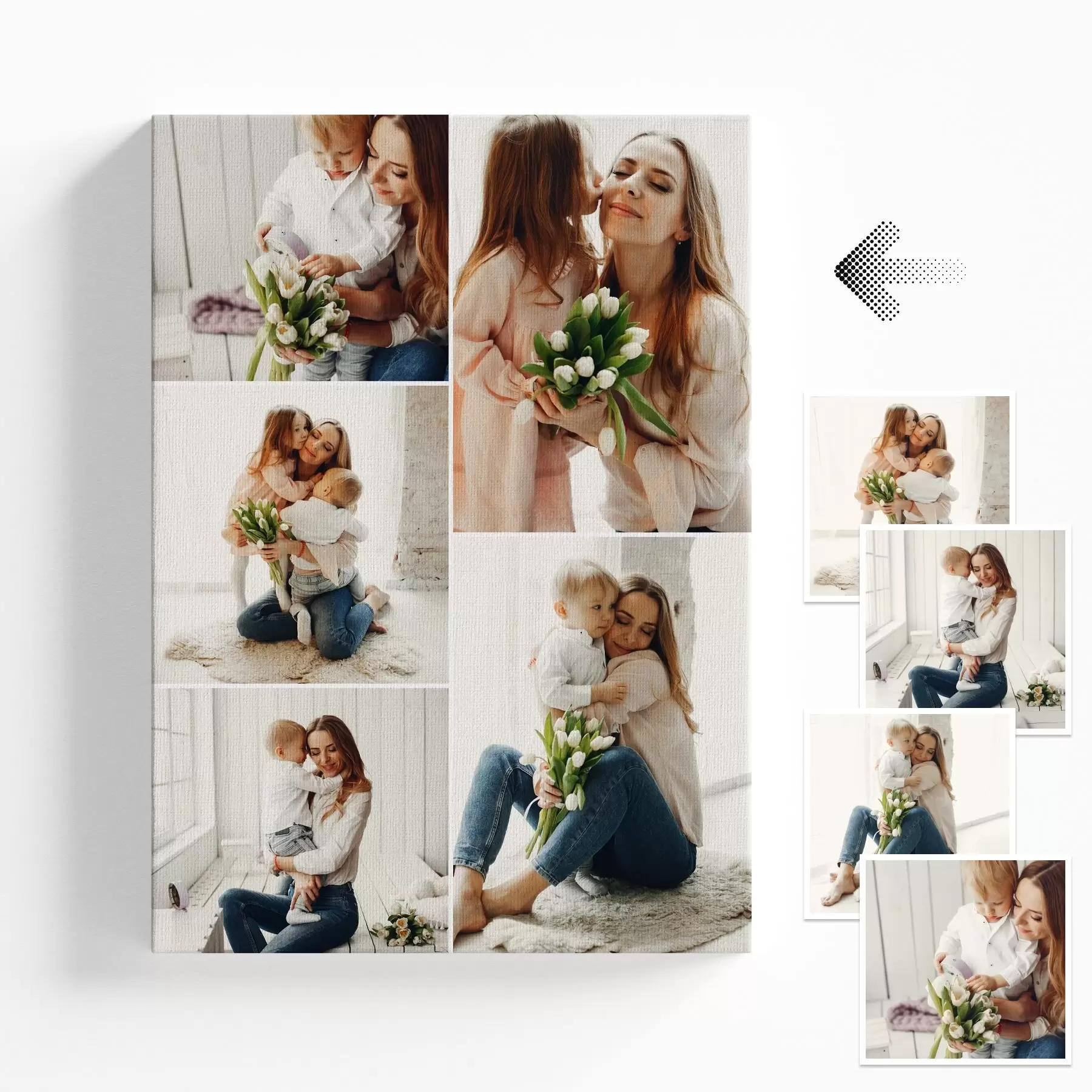 Obraz Vytvorte fotokoláž na plátne z vašej fotografie s42695