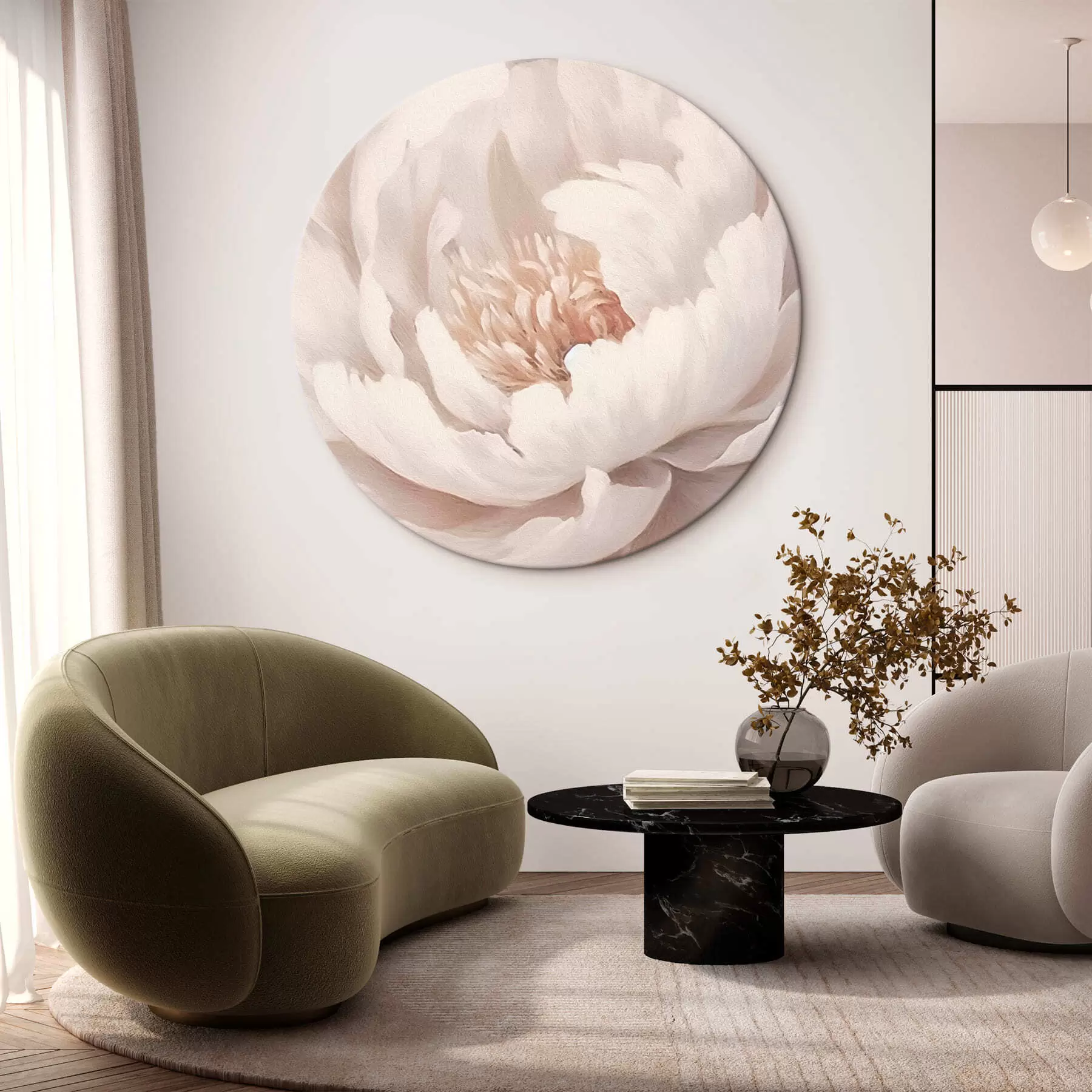 Obraz Veľká biela pivonka r42637