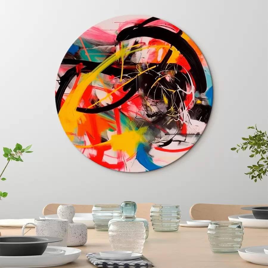 Obraz Abstraktná kompozícia v jasných farbách r42663