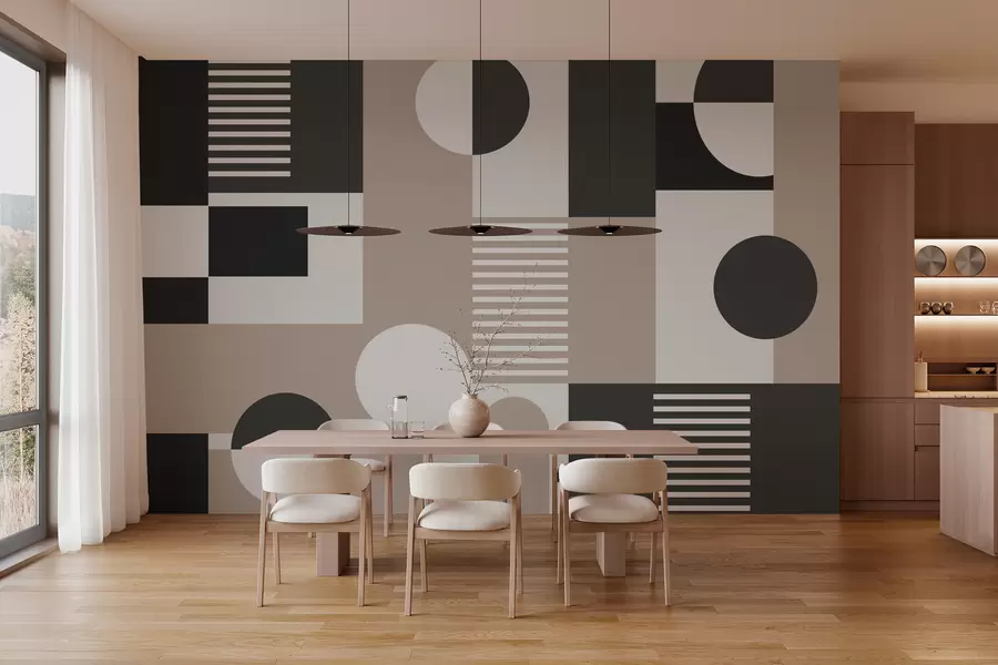Fototapety Geometrické tvary v tmavých farbách w02916v3
