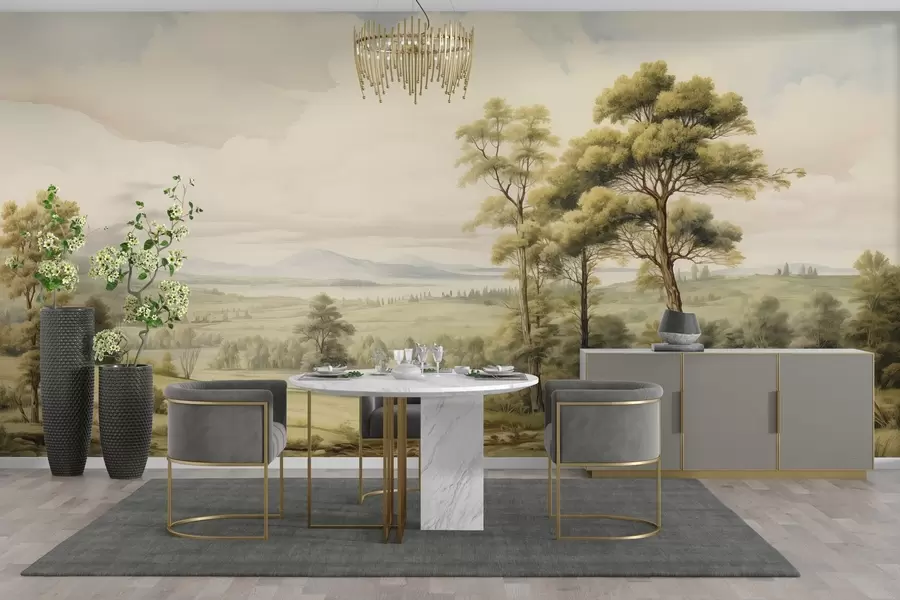 Fototapety Moderná akvarelová krajina w02978