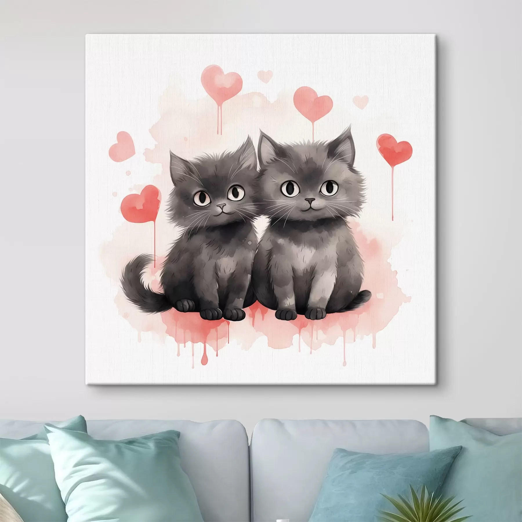 Obraz Dve roztomilé mačiatka s42868