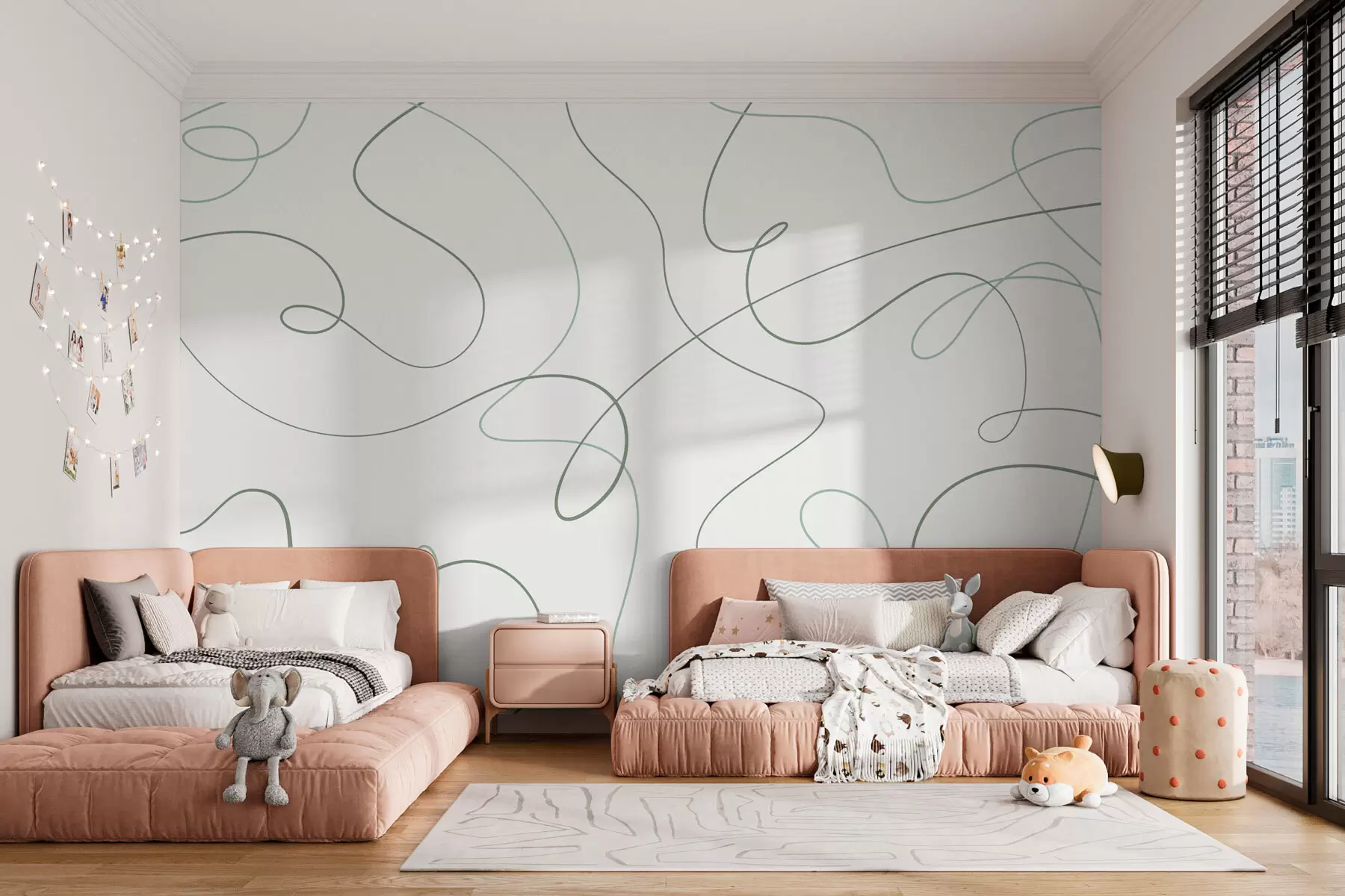 Fototapety Abstraktné štýlové línie w03061v2