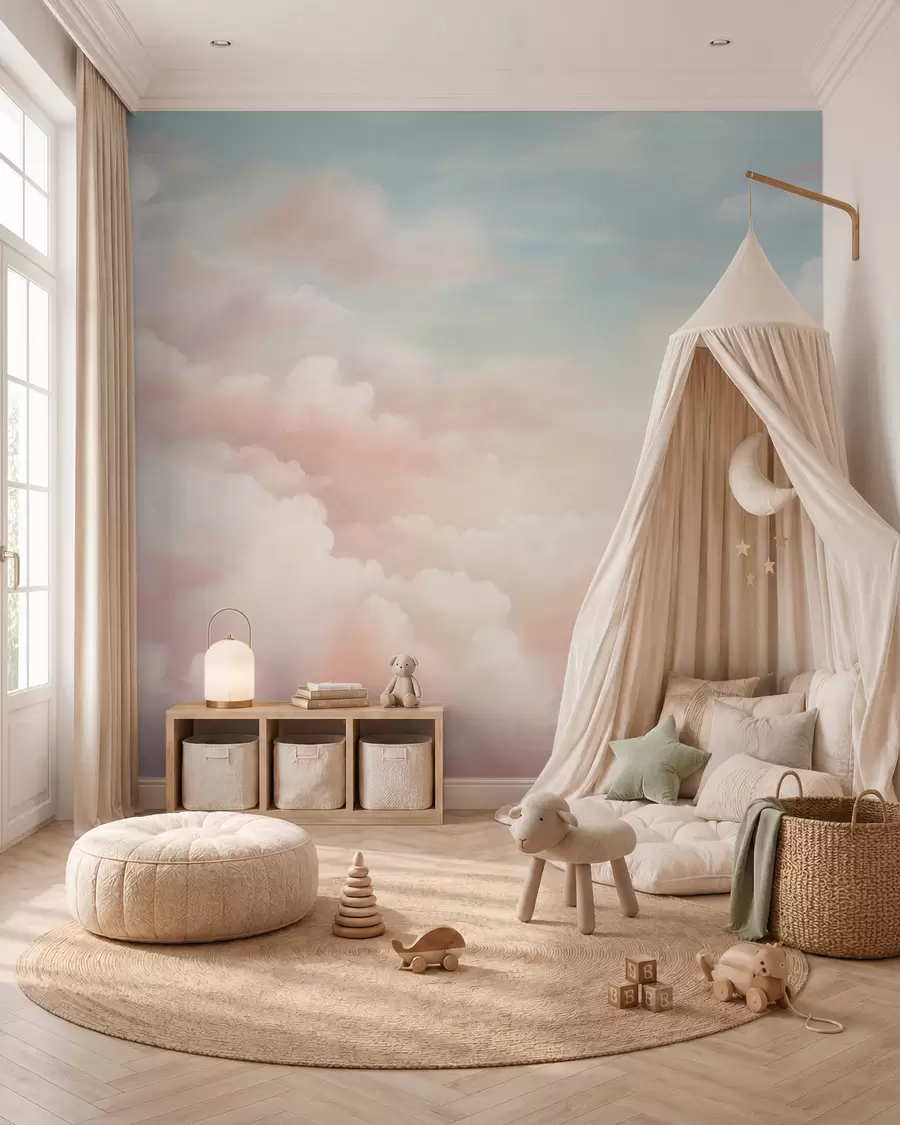Fototapety Oblaky z cukrovej vaty w03047