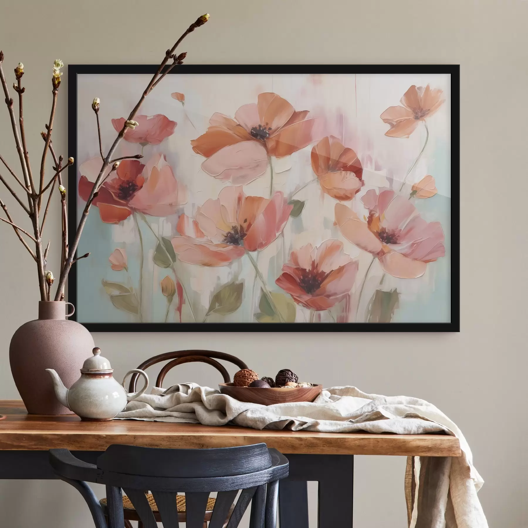 Fototapety Abstraktná maľba imitujúca maky f42956