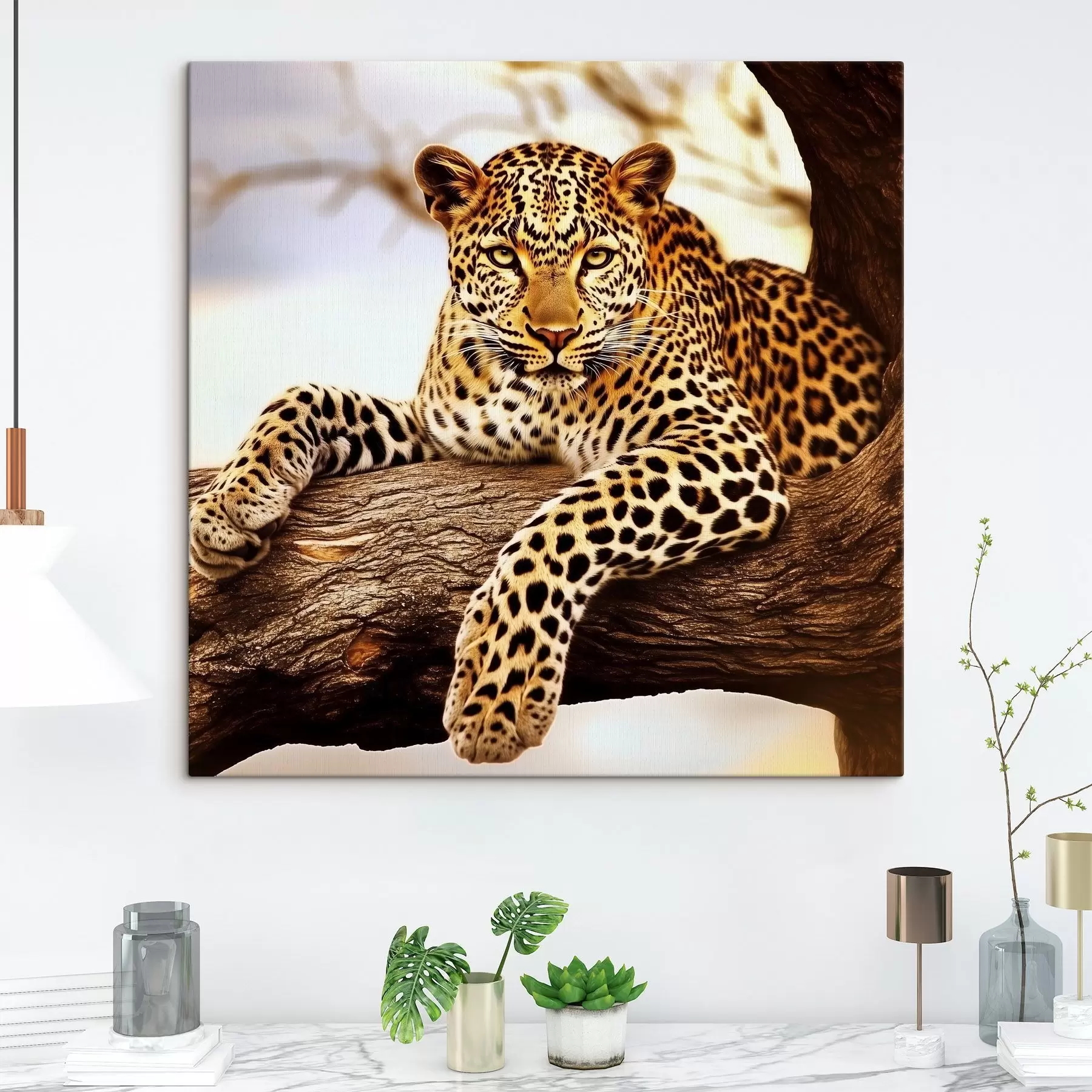Fototapety Leopard na strome s42984