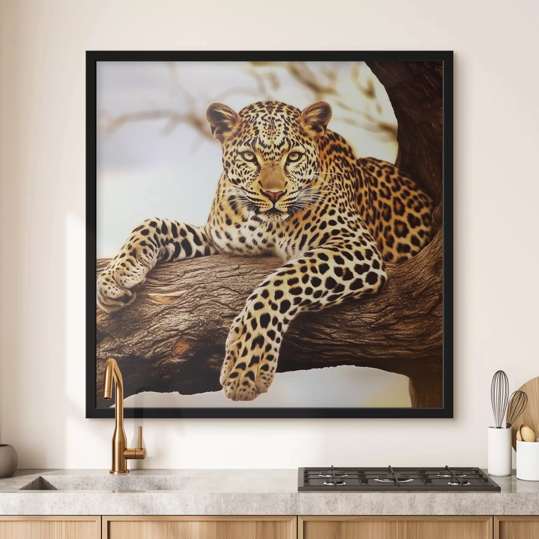 Obraz Leopard na strome f42984